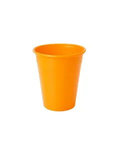 50 Bicchieri in Plastica Arancio da 200 ml