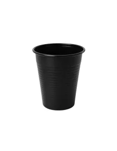 50 Bicchieri in Plastica Nero da 200 ml