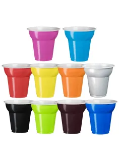 1000 Bicchierini in Plastica Multicolor - Vivaci e Pratici - Aristea
