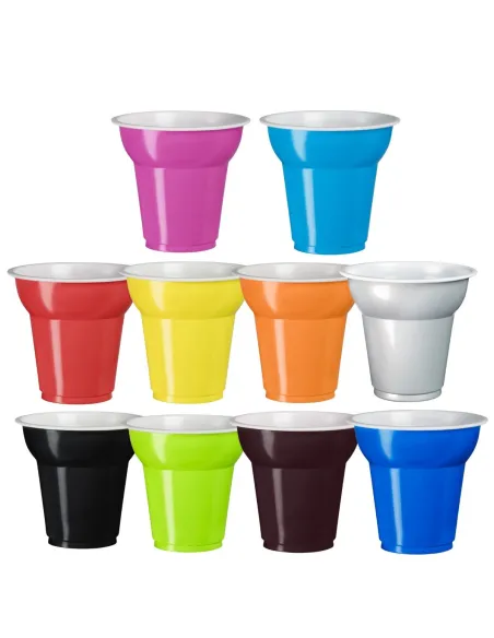 1000 Bicchierini in Plastica Multicolor - Vivaci e Pratici - Aristea