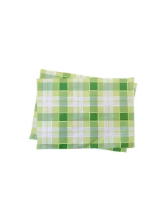 Tovagliette in Foglio Verde Chiaro e Verde Scuro a Schacchi 30x40 - 500 Pezzi