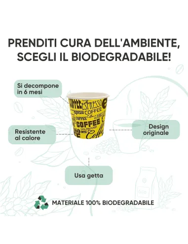 1000 Bicchieri Monouso in Carta da 75ml - Multicolor - Perfetti per Caffè!
