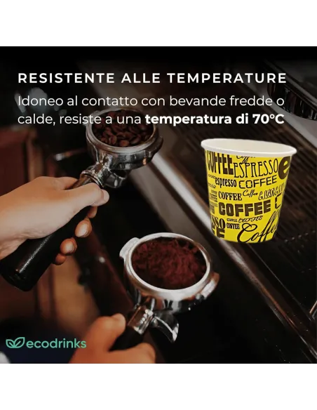 1000 Bicchieri Monouso in Carta da 75ml - Multicolor - Perfetti per Caffè!