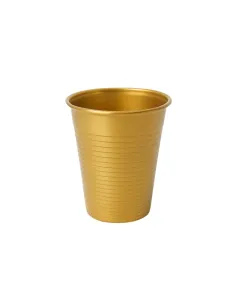50 Bicchieri in Plastica Oro da 200 ml