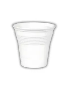 100 Bicchierini Caffè in Plastica 80 ml - Bianco - Vecchio Stile