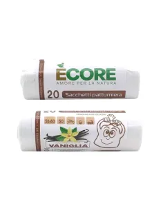 20 Sacchi Rifiuti 50x60 | Trasparenti - Profumo Vaniglia