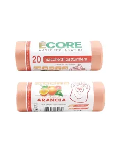 20 Sacchi Rifiuti 50x60 | Arancione - Profumo Arancia