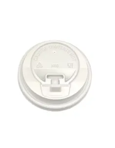 50 Coperchi per Bicchiere in Plastica da 16 OZ/480ml - Bianchi - Praticità e Sicurezza