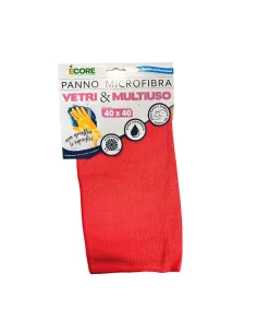 Panno in Microfibra | 40 x 40 Rosso - Pulizia Vetri