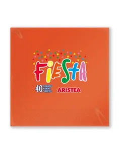 Tovaglioli Carta Arancione 33x33 cm 2 Veli - Confezione 40 Pezzi | Aristea