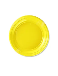 30 Piatti Piani Riutilizzabili Giallo| Aristea