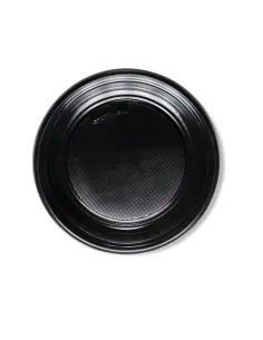 30 Piatti Piani Riutilizzabili Nero| Aristea