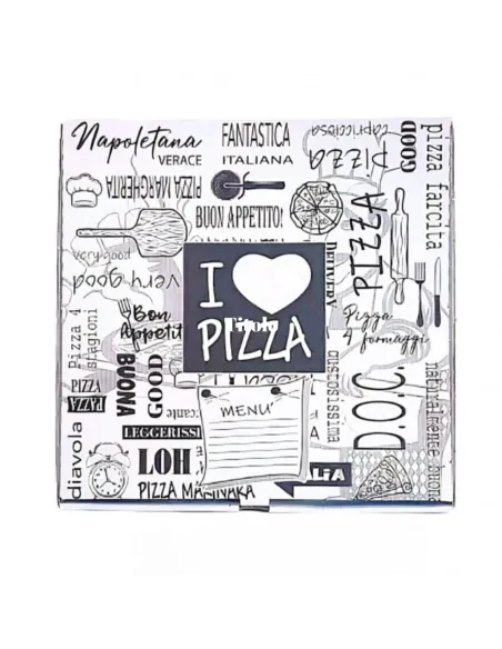 100 Scatole per Pizza da Asporto 33×33×3
