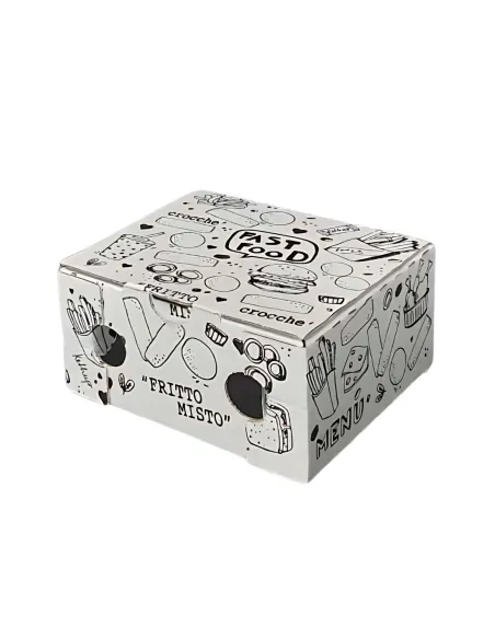 150 Contenitori Cartone per Fritto 15×22×7
