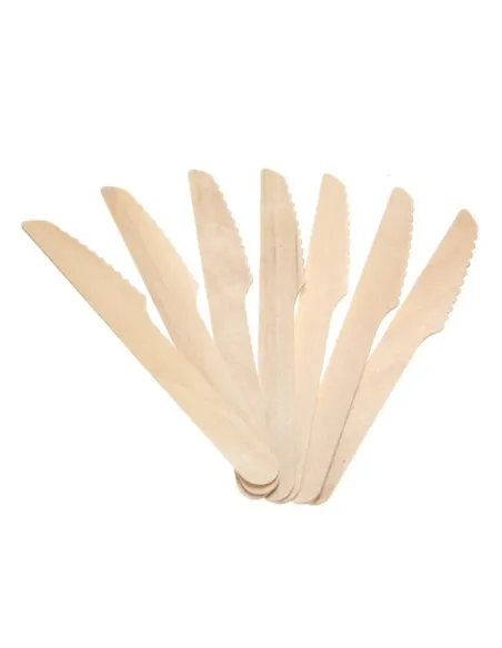 100 Coltelli Monouso in Legno - Sostenibilità e Praticità