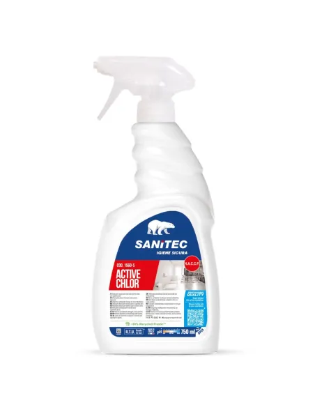 Sanitec Active Chlor - Detergente Igienizzante a Base di Cloro 750ml