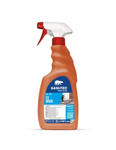 Sanitec S3 Wood - Detergente per Superfici in Legno 500ml