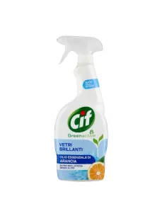 Cif GreenActive Vetri Brillanti - Olio Essenziale di Arancia 650ml