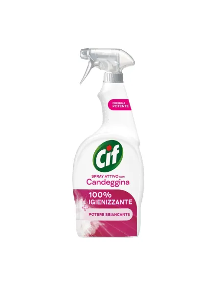 CIF Spray Attivo con Candeggina - 100% Igienizzante e Sbiancante  - 650ml