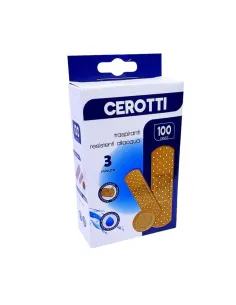 Cerotti Traspiranti e Resistenti all’Acqua - Confezione da 100 Pezzi - 3 Misure