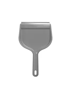 Paletta Grigia per Raccolta Polvere con Bordo in Gomma - Ergonomica e Resistente
