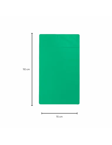 10 Sacchetti - 70x110 - Raccolta Differenziata Verde - 110 Litri - Made in Italy