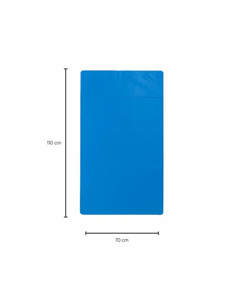 10 Sacchetti - 70x110 - Raccolta Differenziata Celeste - 110 Litri - Made in Italy