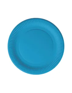 20 Piatti in Carta 23 cm - Lulù Happiness - Azzurro