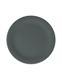 20 Piatti in Carta 23 cm - Lulù Happiness - Nero