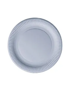 20 Piatti in Carta 23 cm - Lulù Happiness - Argento