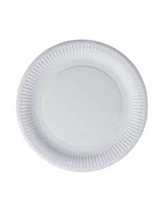 20 Piatti in Carta 23 cm - Lulù Happiness - Bianco