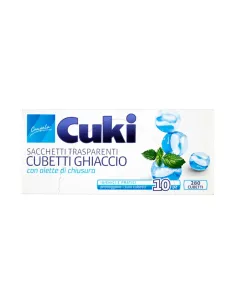 Sacchetti Trasparenti per Cubetti di Ghiaccio Cuki - Confezione 10 pezzi (280 cubetti)