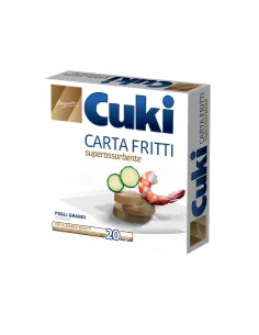 Carta Fritti Superassorbente Cuki – Confezione 20 Fogli Grandi