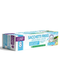 Sacchetti Frigo Apri & Chiudi con Zip Clendy – 8 Sacchetti