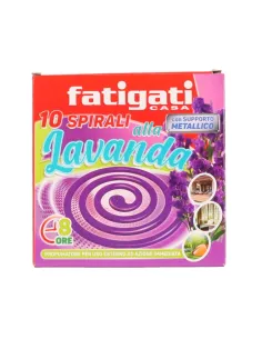 Fatigati Spirali alla Lavanda – 10 Pezzi con Supporto Metallico