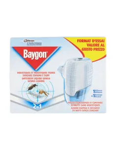 Baygon Diffusore Liquido Genius 2 in 1 – Zanzare Comuni e Tigre