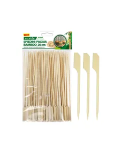 Spiedini Pagaja in Bamboo 20 cm – 100 Pezzi Ecologici per Grigliate e Finger Food