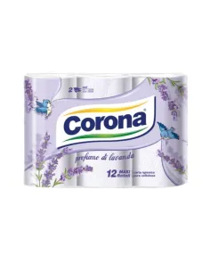 Carta Igienica Corona Profumo di Lavanda – 12 Maxi Rotoli di Pura Sofficezza