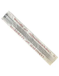 100 Sacchetti in Carta per Baguette 10x60 cm – Stampa "La Baguette" – Idonei al Contatto Alimentare