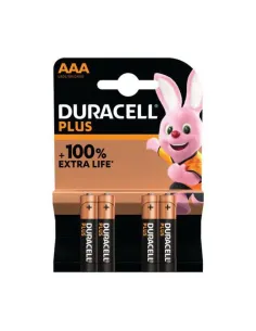 Batterie Duracell Plus AAA Stilo – Confezione da 4 – +100% Extra Life