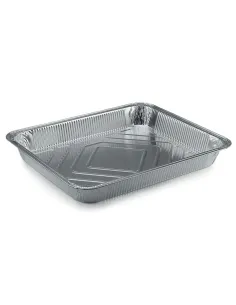 40 Vaschette in Alluminio 12 Porzioni - Bordo a G - Ideali per Asporto e Conservazione