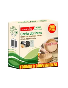 200 Fogli Carta da Forno per Friggitrice ad Aria in Foglio Tonda 16x4