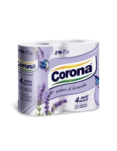 Carta Igienica Corona Profumo di Lavanda | 4 Maxi Rotoli