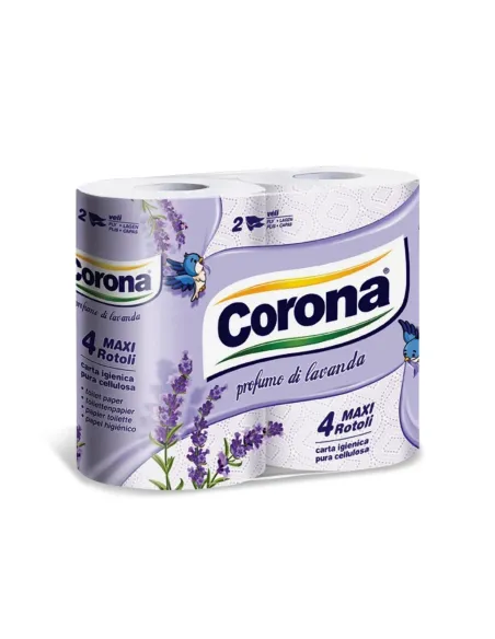 Carta Igienica Corona Profumo di Lavanda | 4 Maxi Rotoli