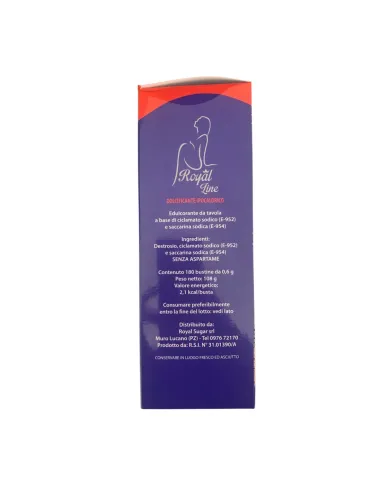 180 Bustine Dolcificante Ipocalorico Royal Line - Senza Aspartame