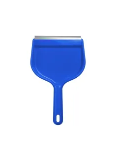 Paletta Blu per Raccolta Polvere con Bordo in Gomma - Ergonomica e Resistente