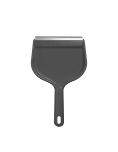 Paletta Nera per Raccolta Polvere con Bordo in Gomma - Ergonomica e Resistente