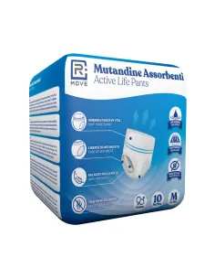 Mutandine Assorbenti Unisex – Active Life Pants Taglia M (10 pezzi)