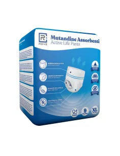 Mutandine Assorbenti Unisex – Active Life Pants Taglia XL (9 pezzi)