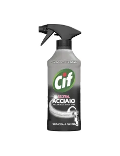 Cif Ultra Acciaio – Detergente Sgrassante per Acciaio Inox con Agenti Lucidanti - 500ml